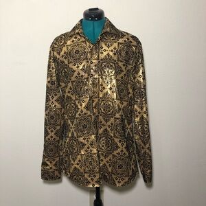 Suslo Couture Men Dress Shirt Button Up Size Medium Slim Fit Long Sleeves